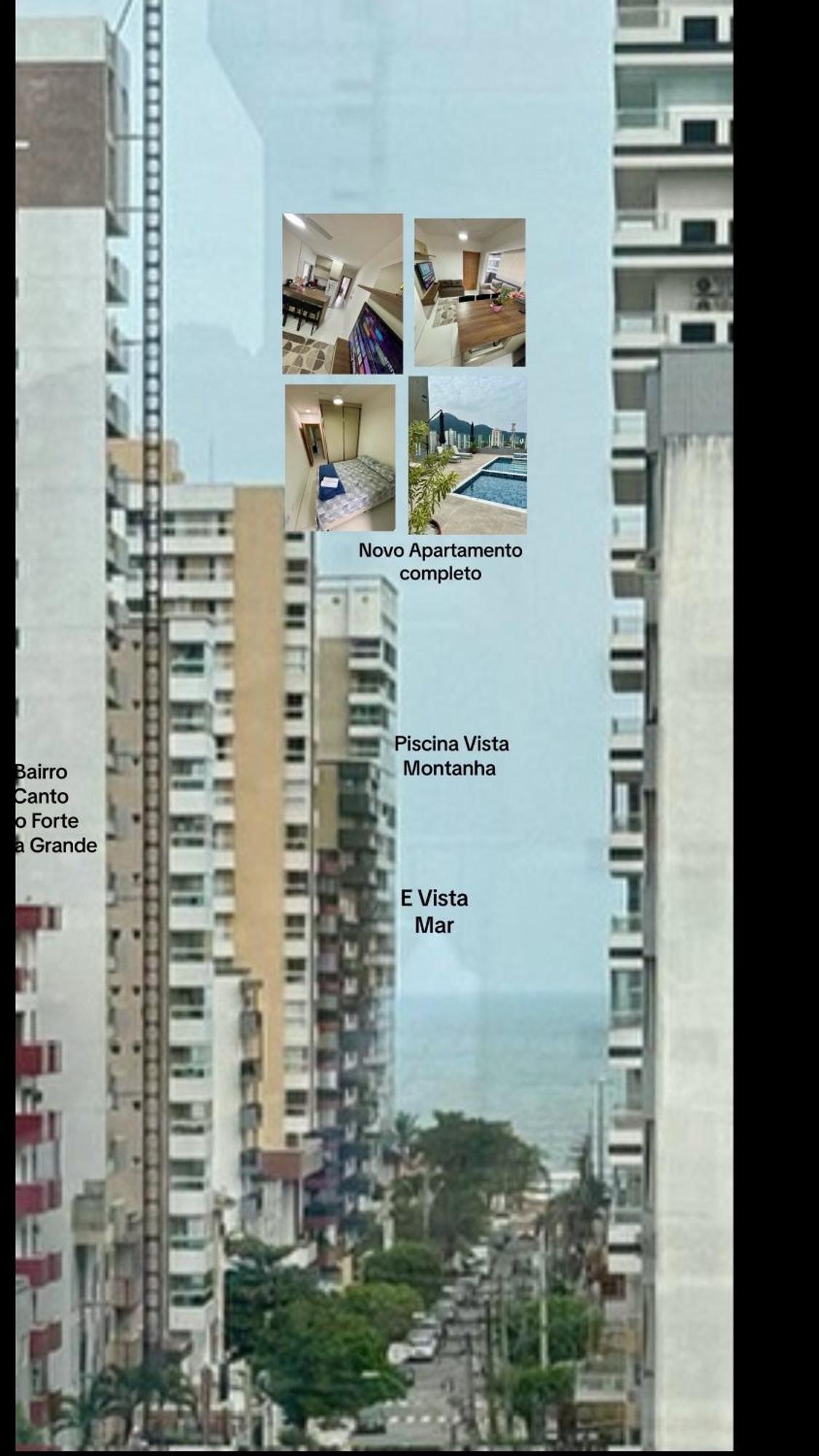 Novo Apto Canto Do Forte, Rua Praia Vista Montanha, Com Wi Fi, Homebeach10, 01 Vaga De Garagem, Melhores Restaurantes Ao Lado Praia Grande (Santos) Exterior foto